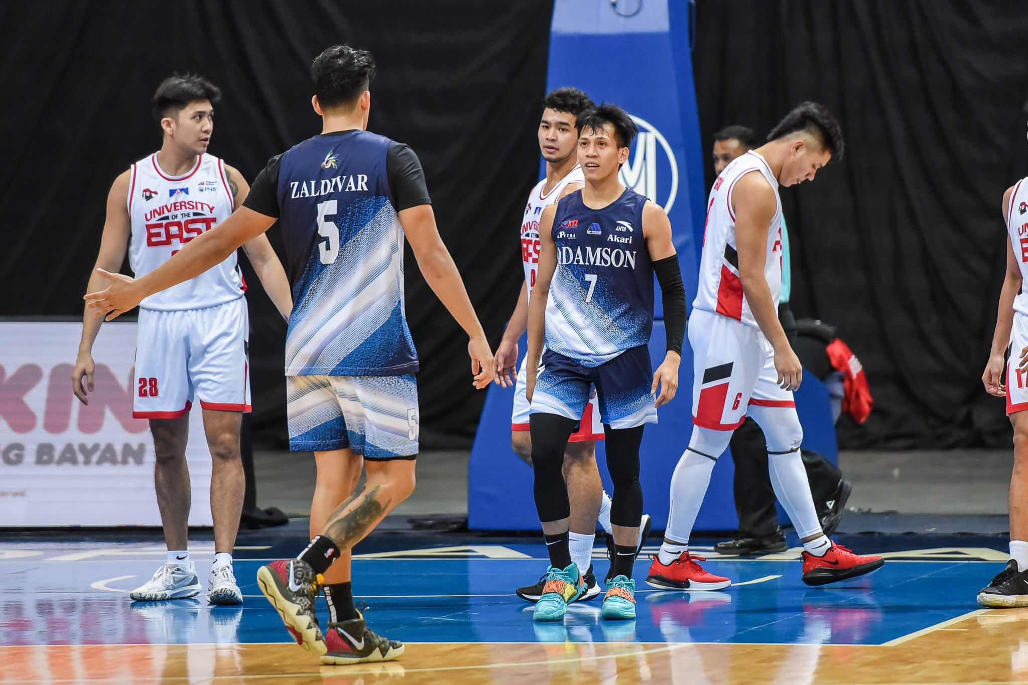 Adamson's Jerom Lastimosa vs UE in the UAAP men's basketball tournament