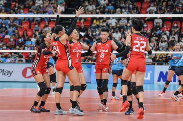 Cignal HD Spikers clinch a semifinals berth. –PVL PHOTO