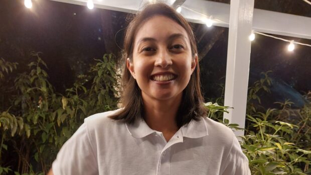 Philippine national women’s football team goalkeeper Inna Palacios/ARMIN P. ADINA