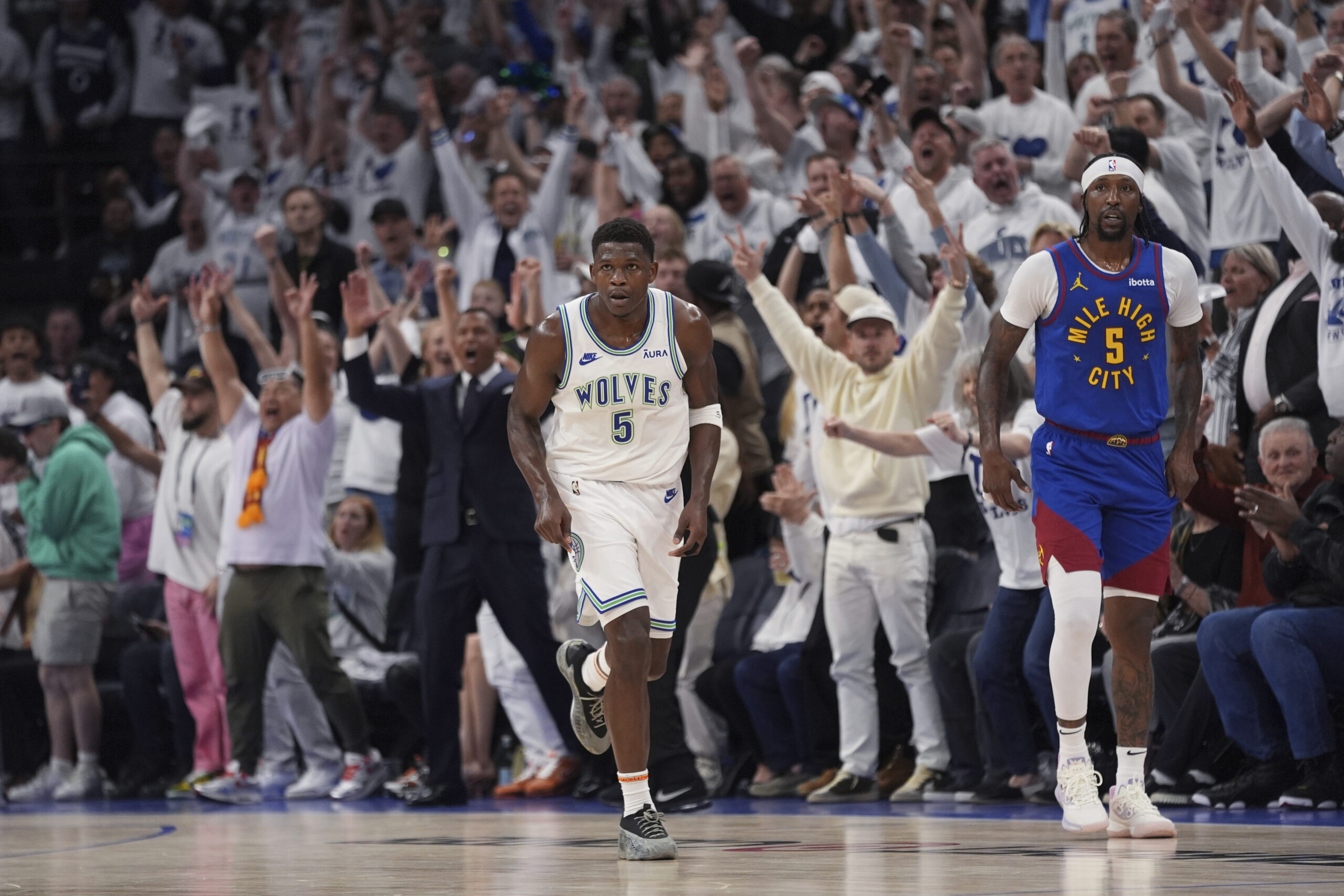 Minnesota Timberwolves Anthony Edward NBA Denver Nuggets Timberwolves vs Nuggets