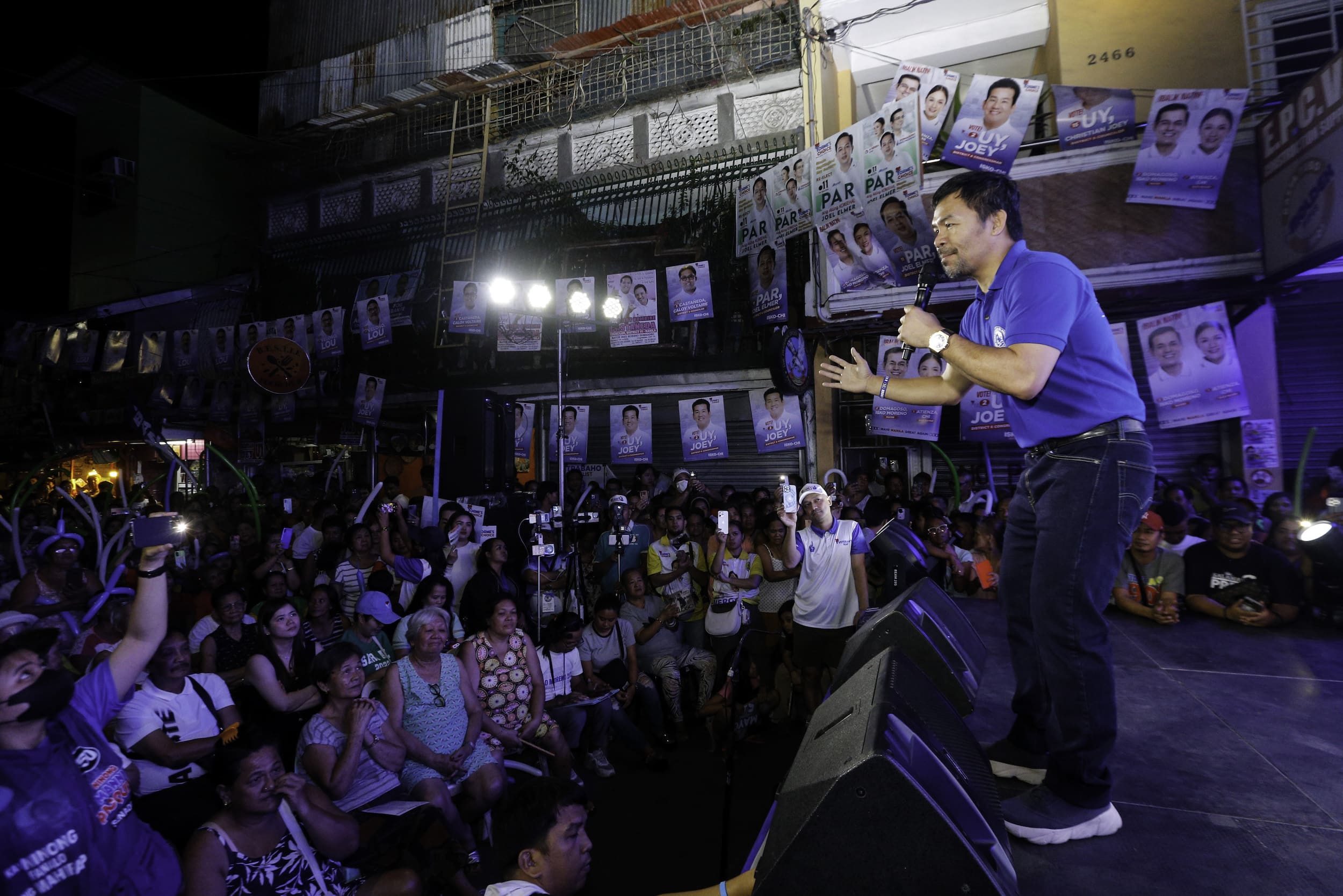 Senatorial candidate Manny Pacquiao elections
