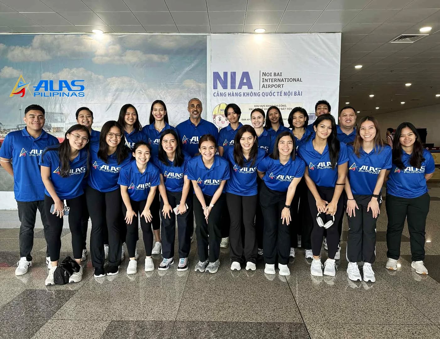 Alas Pilipinas arrive in Vietnam for the AVC Nations Cup.