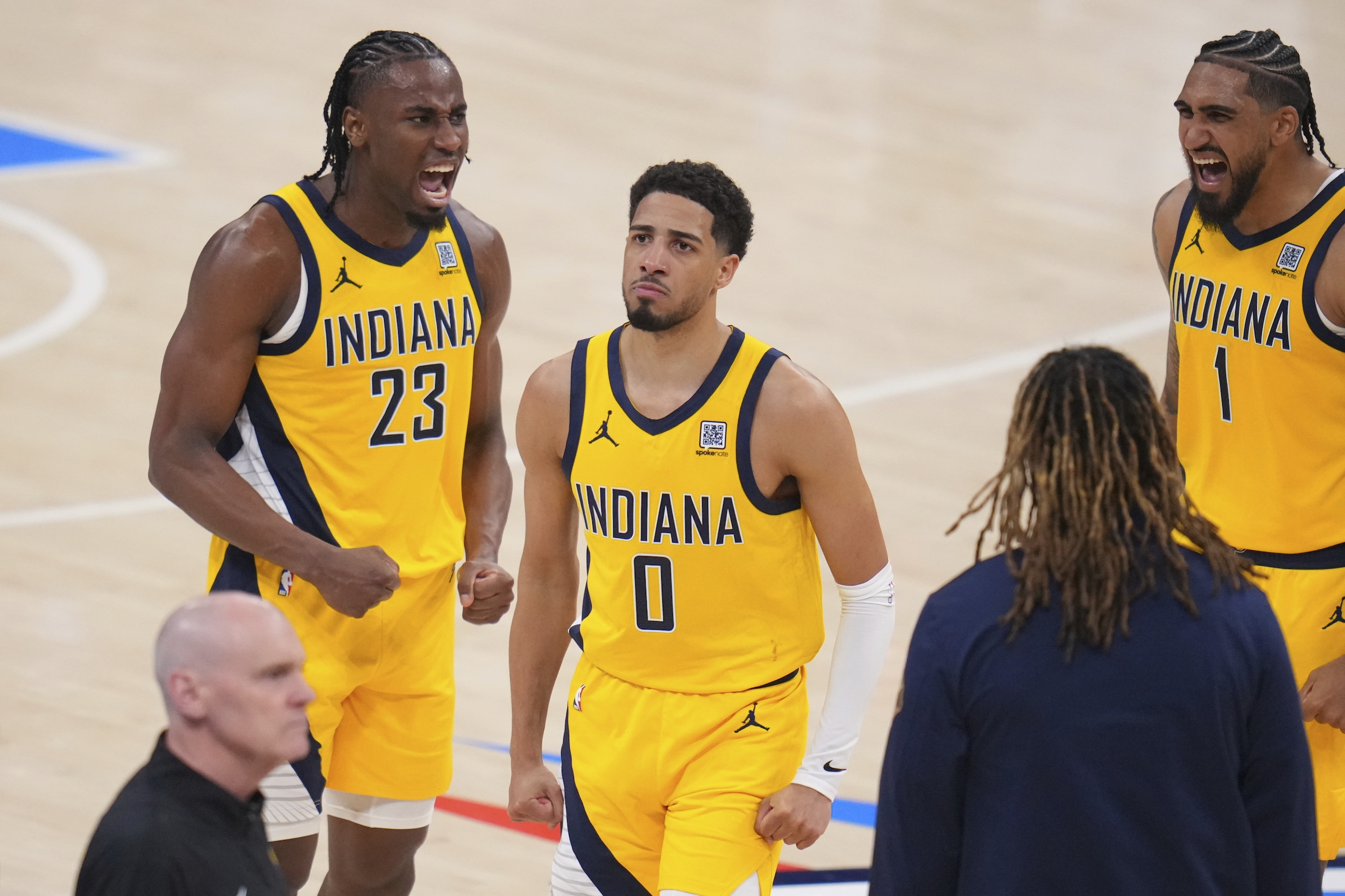 Tyrese Haliburton Pacers beat Thunder Game 1 NBA Finals