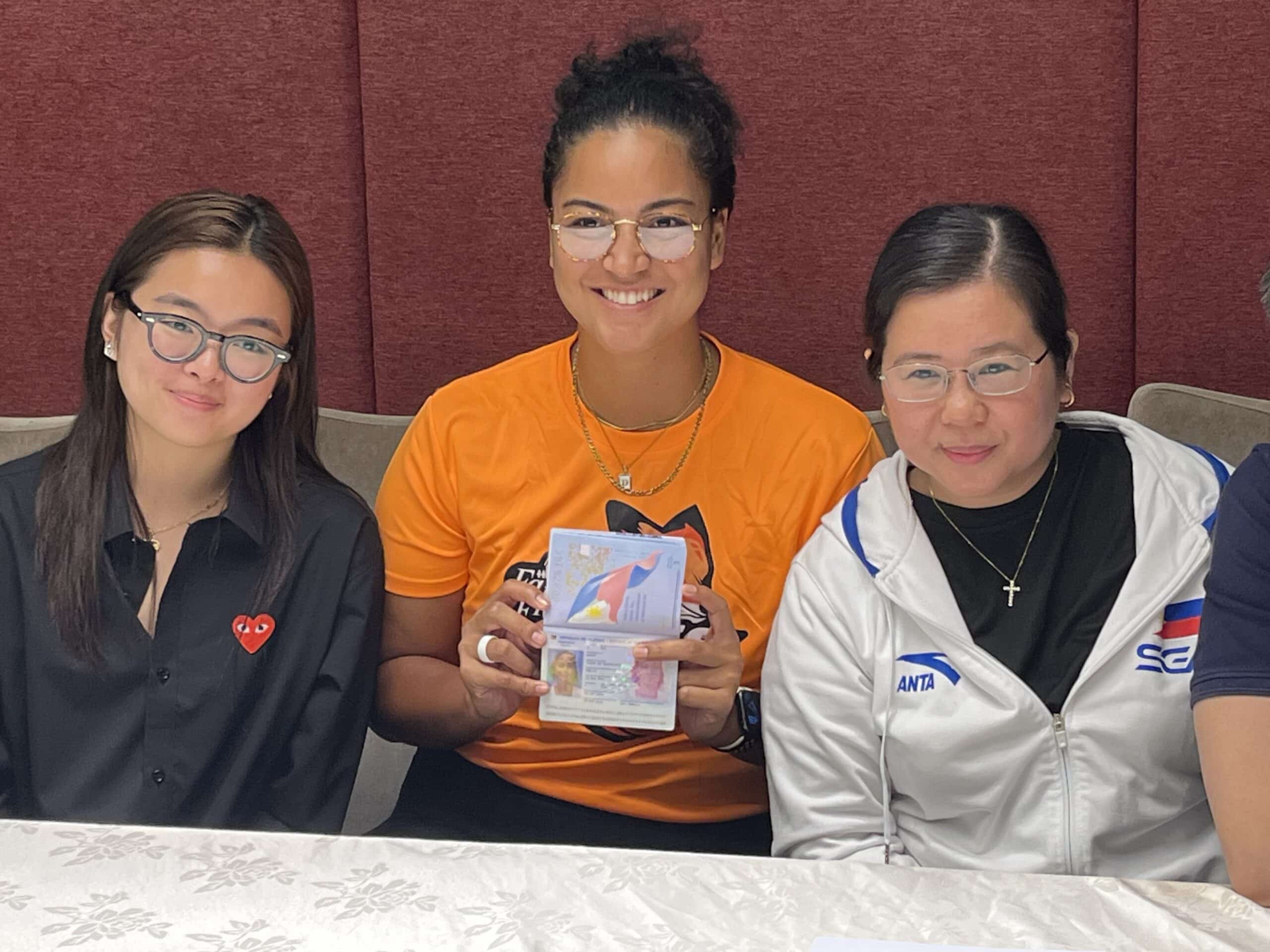 Alohi Robins-Hardy and Farm Fresh Foxies officials during a press conference on Thursday. –ANGEL DUKHA II